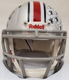 JUSTIN FIELDS AUTOGRAPHED OHIO STATE SILVER SPEED MINI HELMET BECKETT 189797