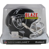 Ashton Jeanty Autographed Las Vegas Raiders Mini Helmet Blaze Beckett 51007