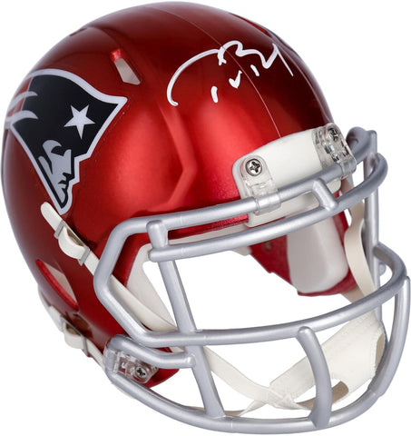 Tom Brady New England Patriots Autographed Riddell Flash Speed Mini Helmet