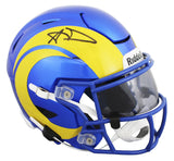 Rams Aaron Donald Authentic Signed Speed Flex Midi Replica Mid Size Helmet BAS