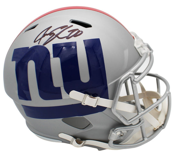 Jeremy Shockey Signed New York Giants Speed Full Size AMP NFL Helmet