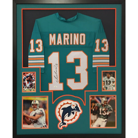 Dan Marino Autographed Signed Framed Miami Dolphins TB4 Jersey JSA