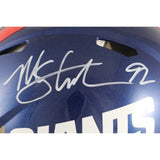 Michael Strahan Signed New York Giants Color Rush Authentic Helmet Beckett 49833