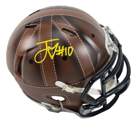 Jordan Love Signed Packers 1923 Classic Leather Look Mini Speed Helmet BAS
