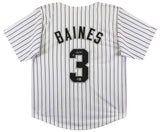 Harold Baines Authentic Signed White Pro Style Jersey Autographed BAS Witnessed