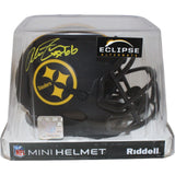 Alan Faneca Signed Pittsburgh Steelers Eclipse Mini Helmet Beckett 43016