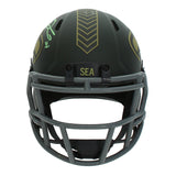 Sam Darnold Autographed Seattle Seahawks 2025 STS Speed Mini Helmet Beckett
