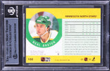 North Stars Neal Broten Authentic Signed 1990 Pro Set #132 Card BAS Slabbed