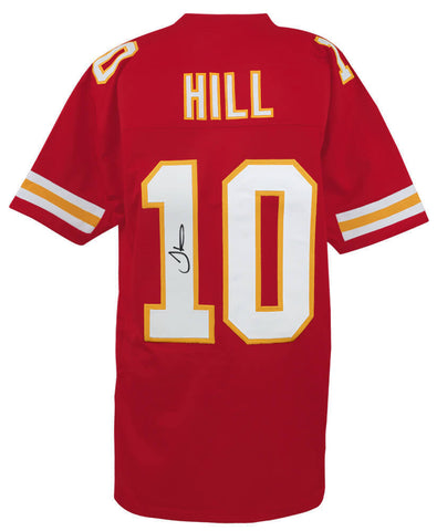 Tyreek Hill (KC CHIEFS) Signed Red Custom Football Jersey -(SCHWARTZ SPORTS COA)