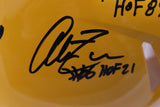 Pittsburgh Steelers Autographed HOF Pro Helmet Franco Bradshaw +12 Beckett 54604