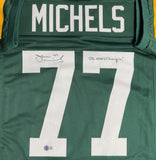 Packers JOHN MICHELS Signed Custom Replica Jersey AUTO w/ "SB XXXI Champs" - BAS