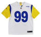 Aaron Donald Signed Los Angeles Rams Nike Vapor F.U.S.E. White NFL Jersey