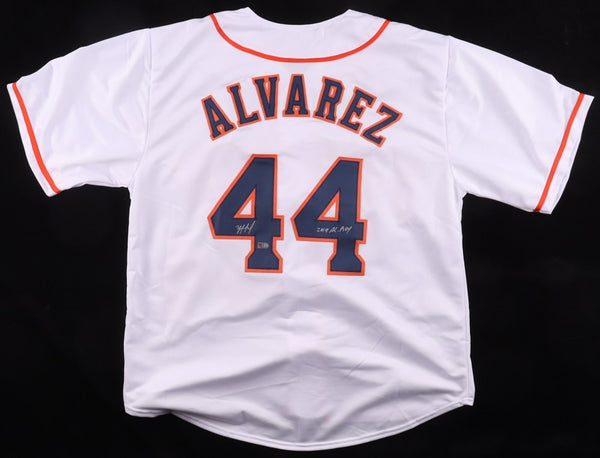 Yordan Alvarez Signed Houston Astros Jersey Inscribed "2019 A.L. ROY" (AIV) DH
