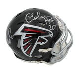 Morten Andersen Signed Atlanta Falcons Speed Mini Helmet - "HOF 2017"