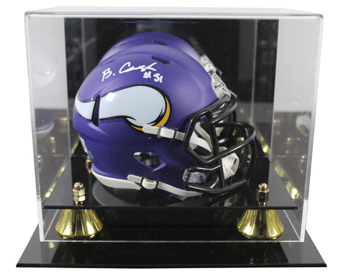 Vikings Blake Cashman Authentic Signed Speed Mini Helmet W/ Case BAS Witnessed