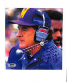 Don James CFB HOF Signed/Auto/Inscr 7x7.5 Photo Washington Huskies PSA/DNA