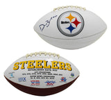 Devin Bush Signed Pittsburgh Steelers Embroidered Logo White NFL Football