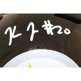 Kaleb Johnson Autographed Pittsburgh Steelers F/S Helmet Beckett Witness 51687