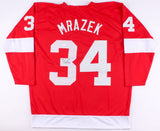 Petr Mrazek Signed Red Wings Jersey (JSA Hologram) Ready for framing