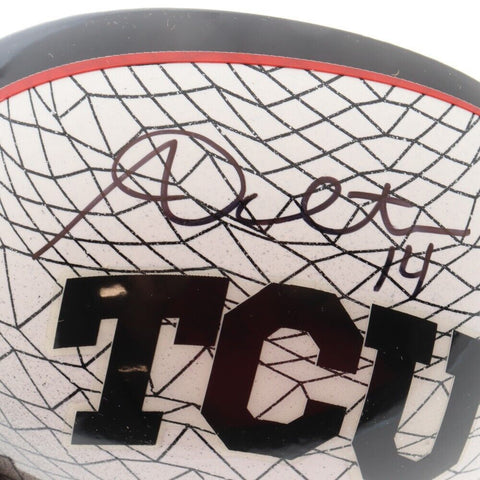 Andy Dalton Signed TCU Horned Frogs Half Mini Helmet (Fanatics) Bengals Q.B.