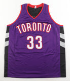 Antonio Davis Signed Toronto Raptors Jersey (JSA) 2001 NBA All Star Forward