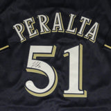 Brewers All Star FREDDY PERALTA Signed Custom Replica Navy Jersey AUTO - JSA
