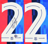 Raphinha Signed FC Barcelona Home Soccer Jersey #22 - Beckett Hologram *M