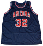 SEAN ELLIOTT SIGNED ARIZONA WILDCATS #32 NAVY BASKETBALL JERSEY JSA