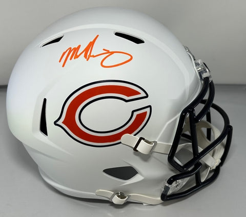 Bears MIKE SINGLETARY Signed Full Size Replica LUNAR Speed Helmet AUTO - BAS
