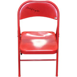 Bobby Knight Autographed/Signed Indiana Hoosiers Red Folding Chair BAS 40959