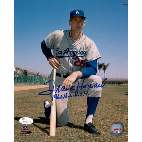 Frank Howard Autographed Los Angeles Dodgers 8x10 Photo 1960 NL ROY JSA 55126