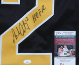 Adam Oates Signed Boston Bruins Black Jersey Inscribed "HOFr 12" (JSA COA)