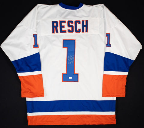 Glenn "Chico" Resch "Cup 80" Signed New York Islanders Jersey (JSA COA) Goalie