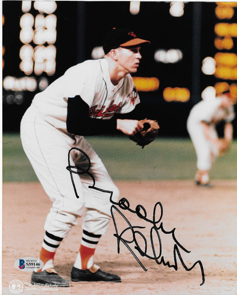Brooks Robinson Autographed Baltimore Orioles 8x10 Photo Beckett Authenticated