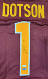 JAHAN DOTSON AUTOGRAPHED PRO STYLE CUSTOM XL JERSEY w/ JSA HOLOGRAM ONLY