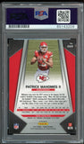 2017 Panini Prizm Silver Patrick Mahomes RC Red Ink PSA/DNA Auto GEM MINT 10