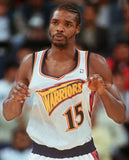 Latrell Sprewell Signed Golden State Warriors Jersey (Steiner) 4xAll Star Guard