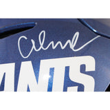 Abdul Carter Signed New York Giants SpeedFlex Color Rush Helmet Beckett 51257