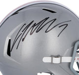 C.J. Stroud Ohio State Buckeyes Signed Riddell Speed Replica Helmet