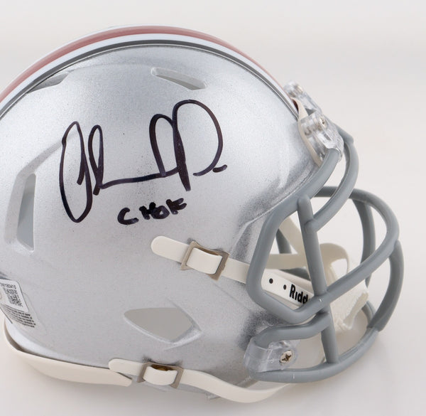 Orlando Pace Signed Ohio State Buckeyes Mini Helmet Inscribed CHOF (Beckett) O T