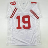 Autographed/Signed DEEBO SAMUEL San Francisco White Football Jersey JSA COA Auto