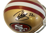 Patrick Willis Autographed/Signed San Francisco 49ers VSR4 Mini Helmet BAS 34541