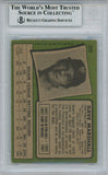 Dave Marshall Autographed 1971 Topps #259 Trading Card Beckett Slab 38481