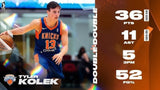 Tyler Kolek Signed New York Knicks Nike Jersey (Beckett) 2024 NBA Draft Pick /PG