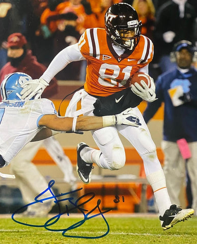 Virginia Tech Hokies Receiver JARRETT BOYKIN Signed 8X10 Photo #2 - Packers