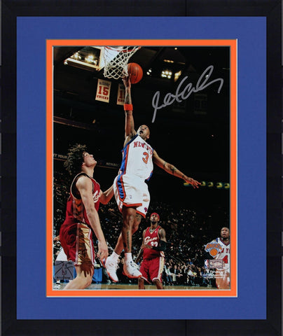 FRMD Stephon Marbury New York Knicks Autographed 8x10 Layup Vs. Cavaliers Photo