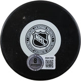 Ray Bourque Autographed/Signed Boston Bruins Logo Puck Beckett 56514