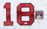 Johnny Damon Signed Boston Red Sox Russell Athletic MLB Style Jersey (JSA COA)