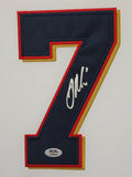 SUEDE FRAMED MINNESOTA TWINS JOE MAUER AUTOGRAPHED SIGNED JERSEY PSA COA