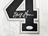 SAN ANTONIO SPURS GEORGE GERVIN AUTOGRAPHED WHITE JERSEY JSA STOCK #215714